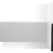 Rodapés Poliestireno - Perfil Classy (15cm) - Sem Friso