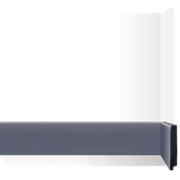 Rodapés Poliestireno - Perfil Upper (3cm)